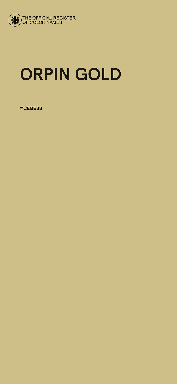 #CEBE88 - ORPIN GOLD color image