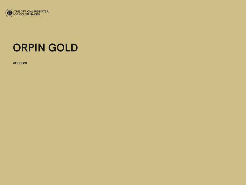 #CEBE88 - ORPIN GOLD color image