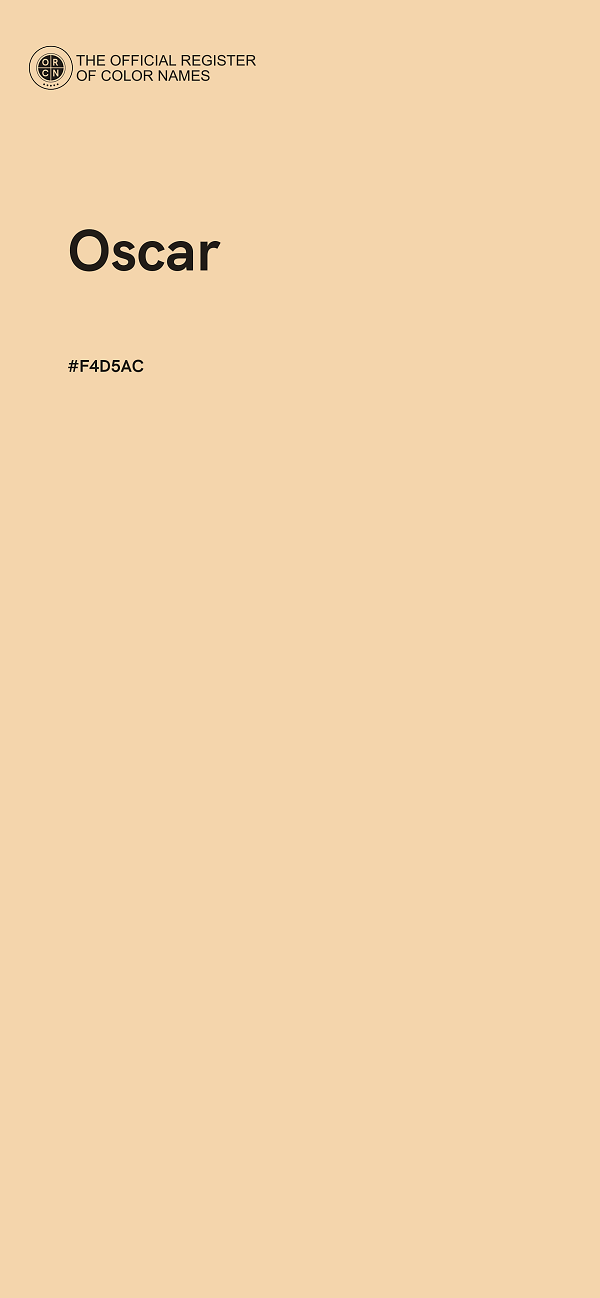 #F4D5AC - Oscar color image