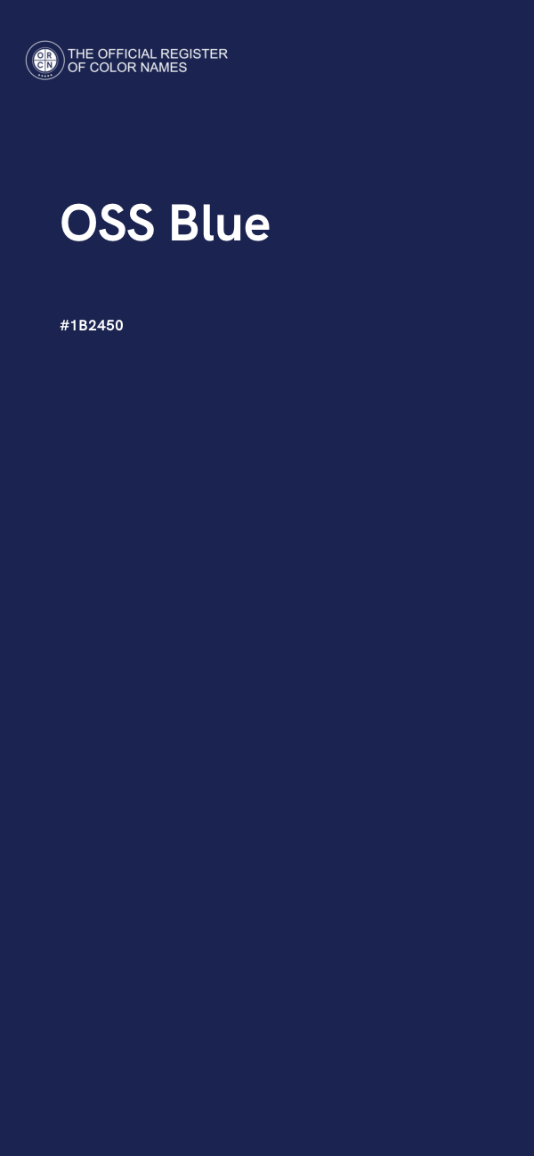 #1B2450 - OSS Blue color image