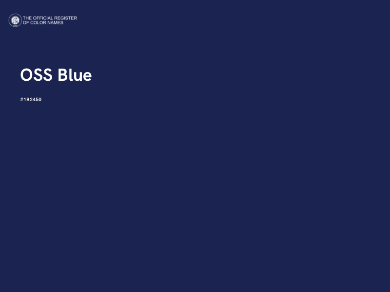 #1B2450 - OSS Blue color image