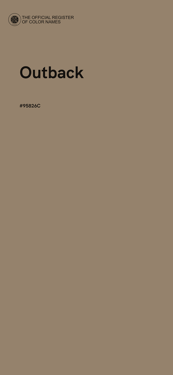 #95826C - Outback color image