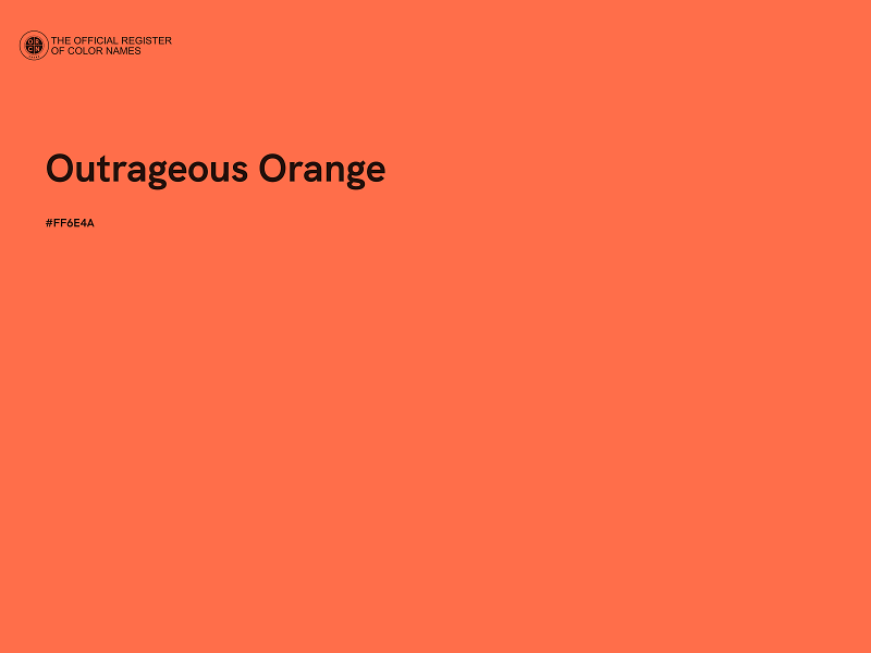 #FF6E4A - Outrageous Orange color image