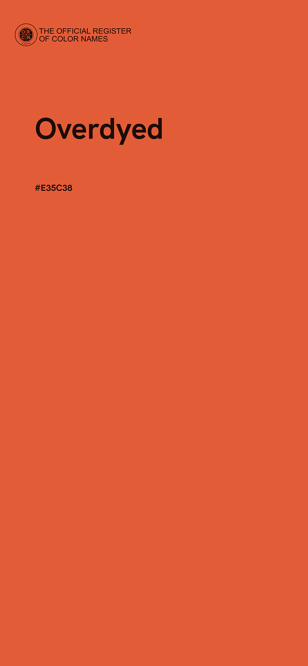 #E35C38 - Overdyed color image