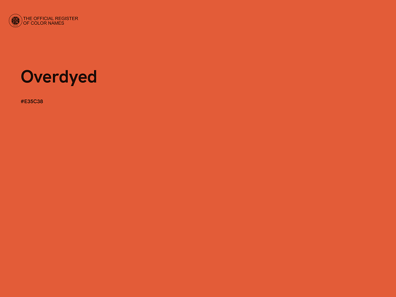 #E35C38 - Overdyed color image