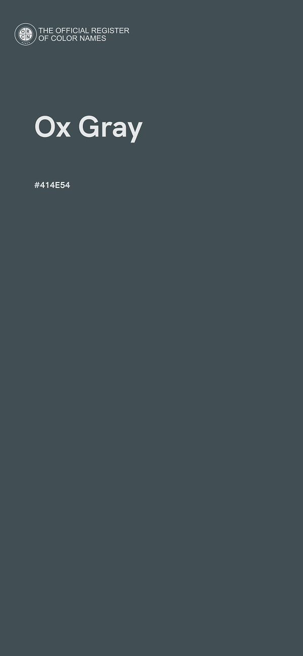 #414E54 - Ox Gray color image