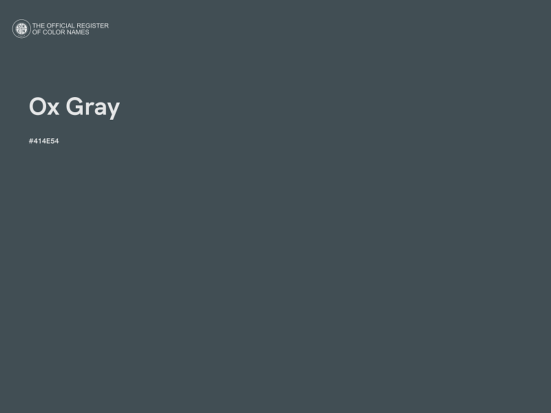 #414E54 - Ox Gray color image
