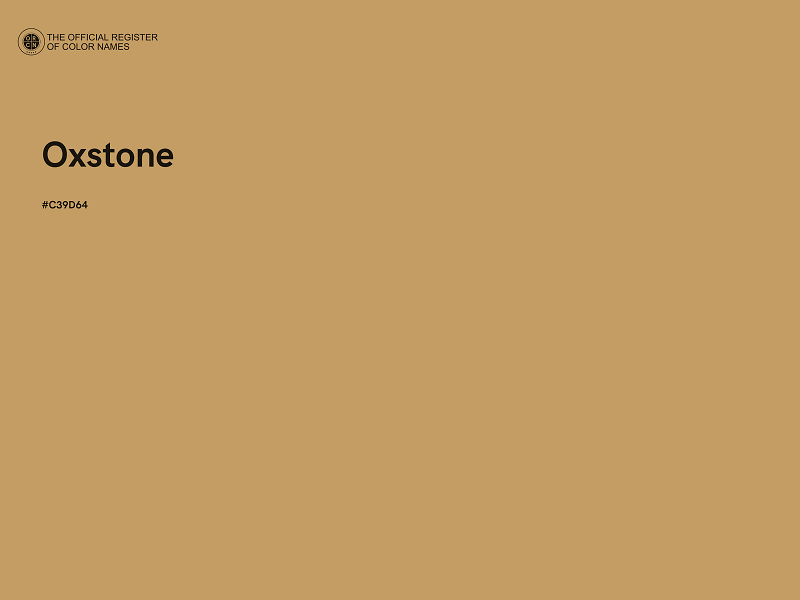 #C39D64 - Oxstone color image