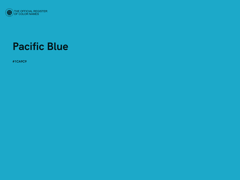 #1CA9C9 - Pacific Blue color image