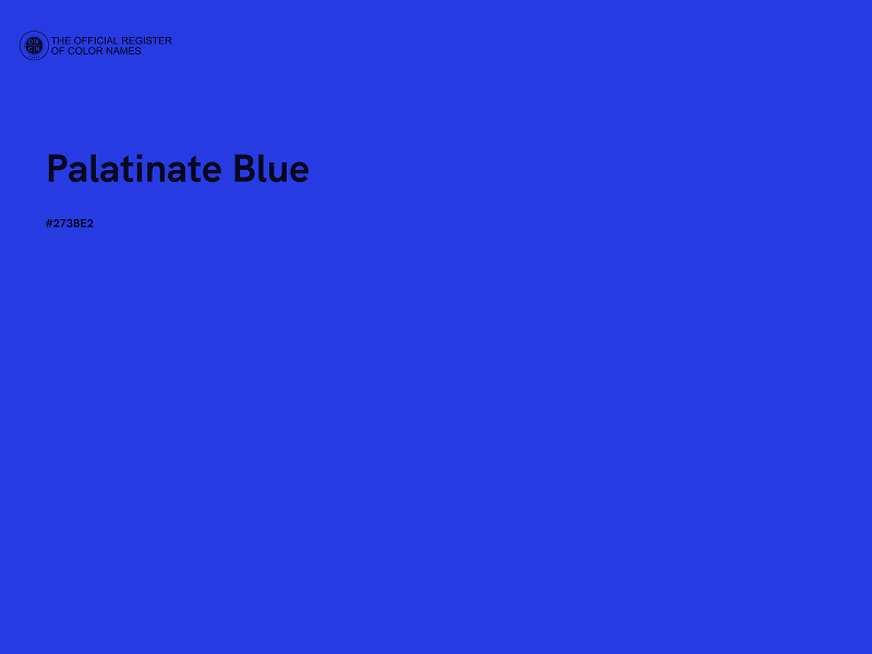 #273BE2 - Palatinate Blue color image