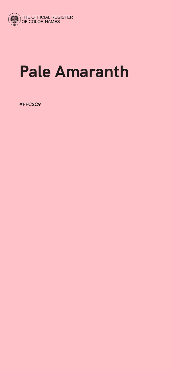 #FFC2C9 - Pale Amaranth color image