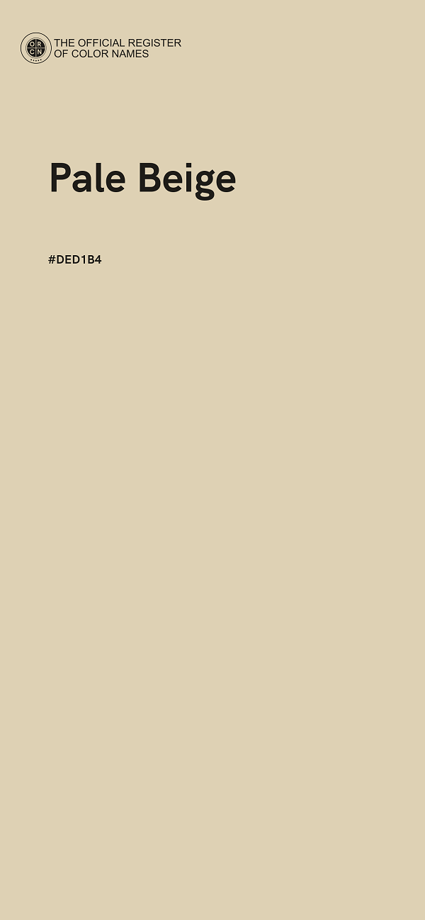 #DED1B4 - Pale Beige color image