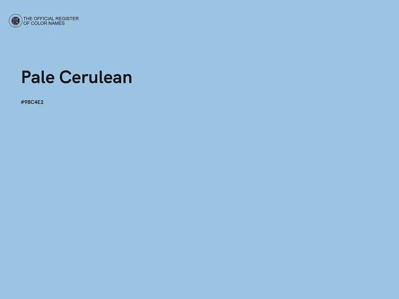 #9BC4E2 - Pale Cerulean color image