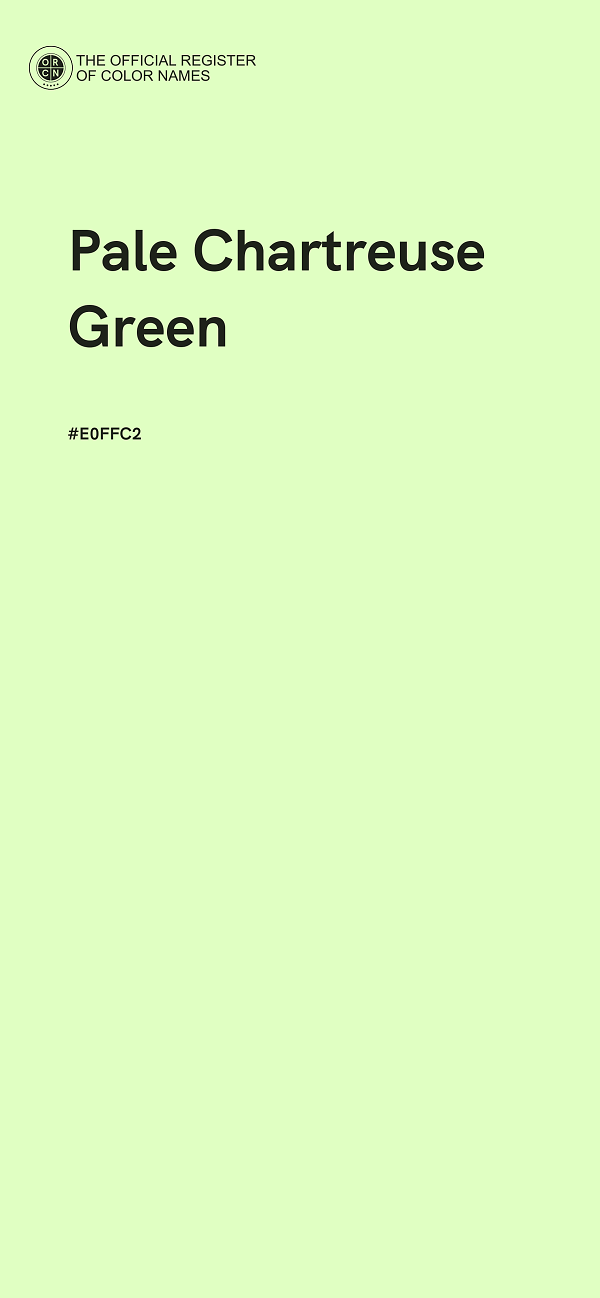 #E0FFC2 - Pale Chartreuse Green color image