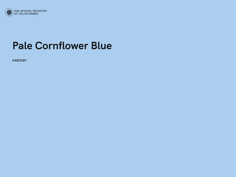 #ABCDEF - Pale Cornflower Blue color image