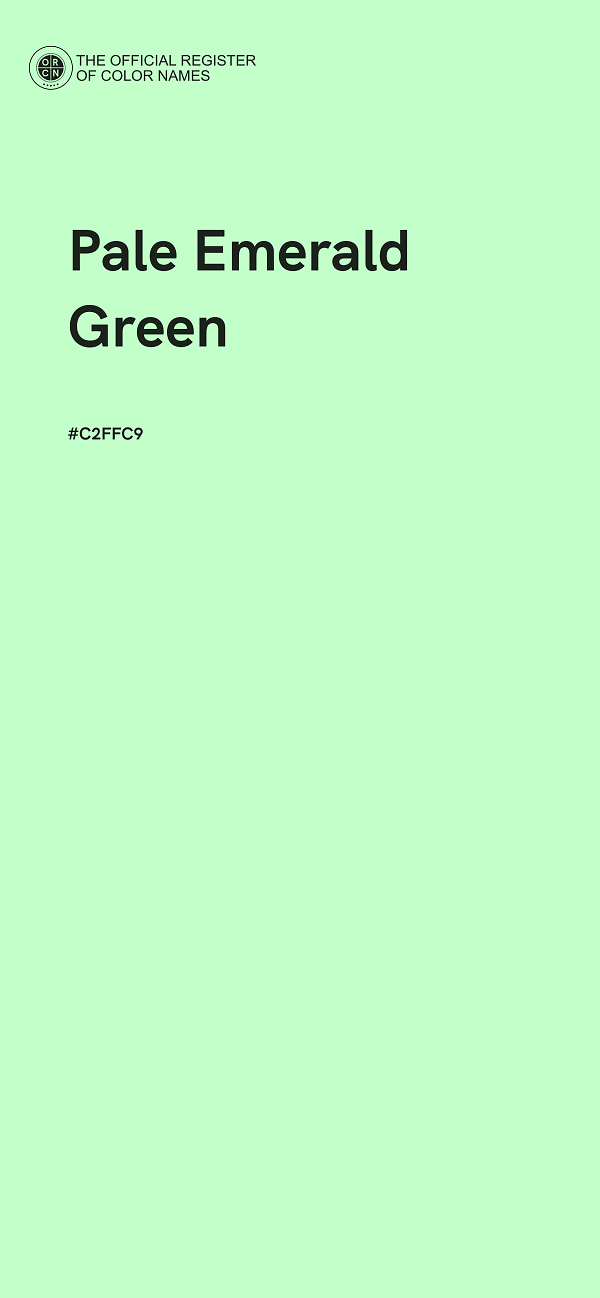 #C2FFC9 - Pale Emerald Green color image