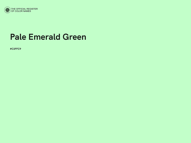 #C2FFC9 - Pale Emerald Green color image