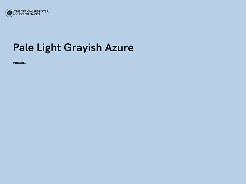 #B8D0E7 - Pale Light Grayish Azure color image