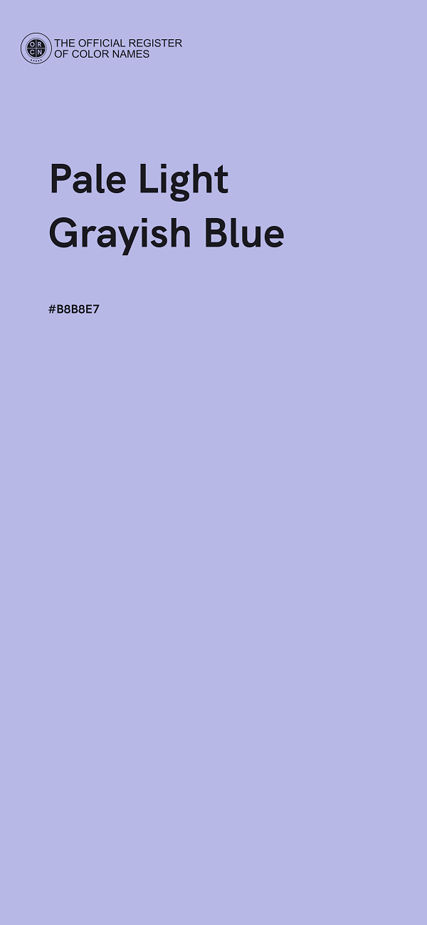 #B8B8E7 - Pale Light Grayish Blue color image