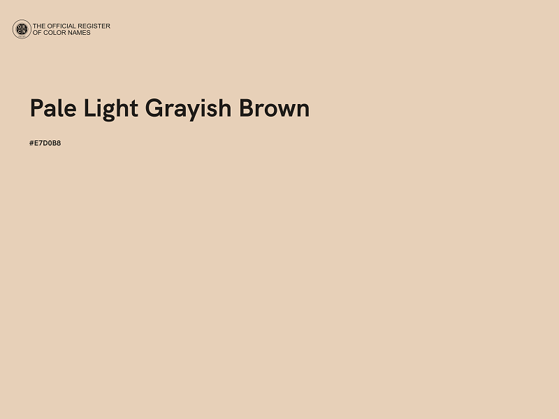 #E7D0B8 - Pale Light Grayish Brown color image