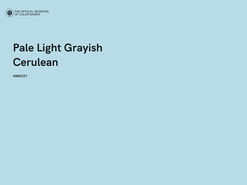 #B8DCE7 - Pale Light Grayish Cerulean color image