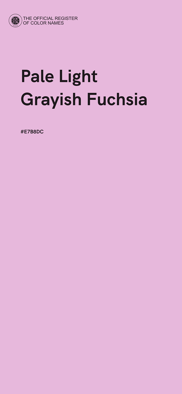 #E7B8DC - Pale Light Grayish Fuchsia color image