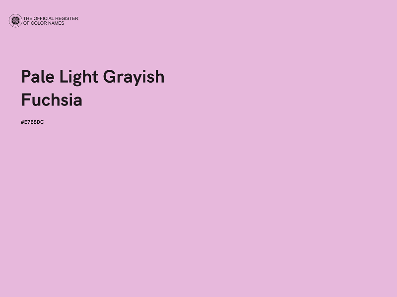 #E7B8DC - Pale Light Grayish Fuchsia color image