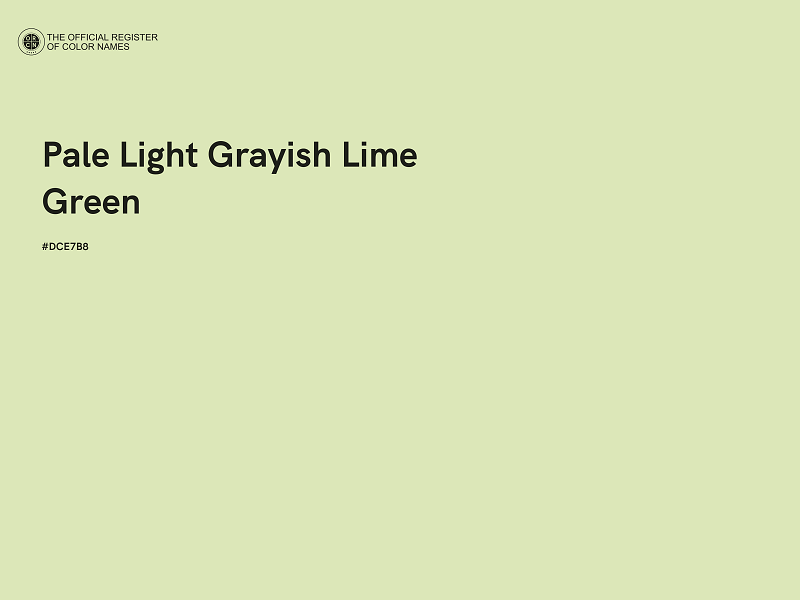 #DCE7B8 - Pale Light Grayish Lime Green color image