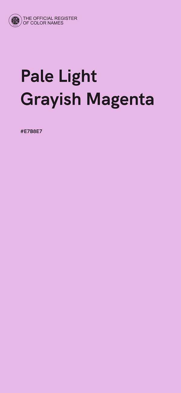 #E7B8E7 - Pale Light Grayish Magenta color image