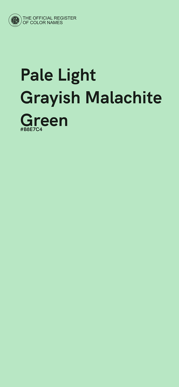 #B8E7C4 - Pale Light Grayish Malachite Green color image