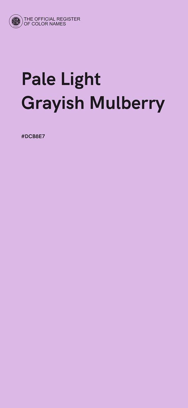 #DCB8E7 - Pale Light Grayish Mulberry color image
