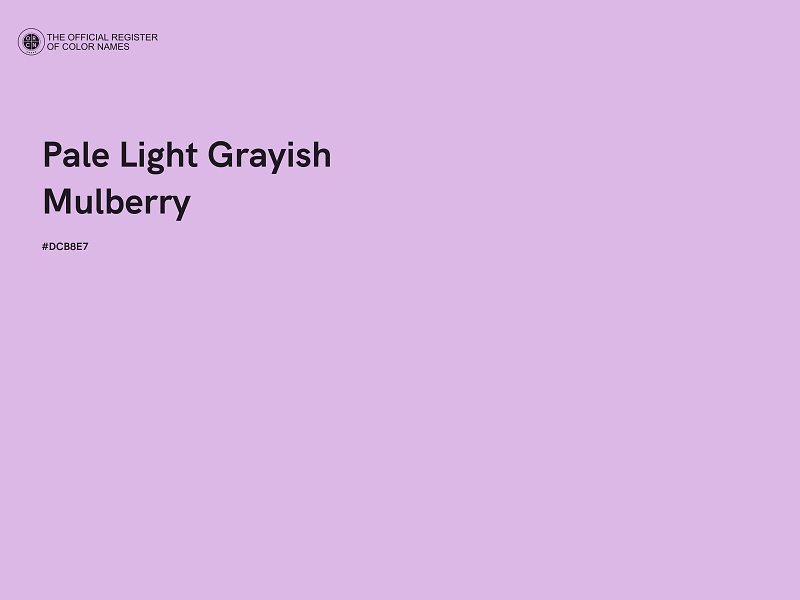 #DCB8E7 - Pale Light Grayish Mulberry color image