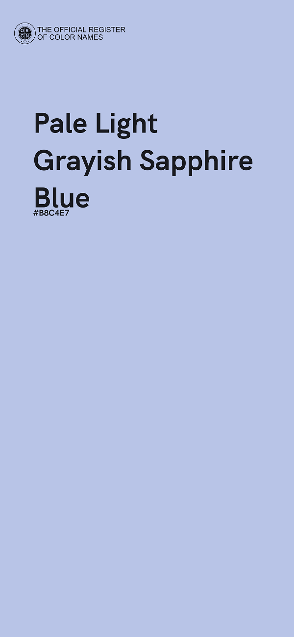 #B8C4E7 - Pale Light Grayish Sapphire Blue color image