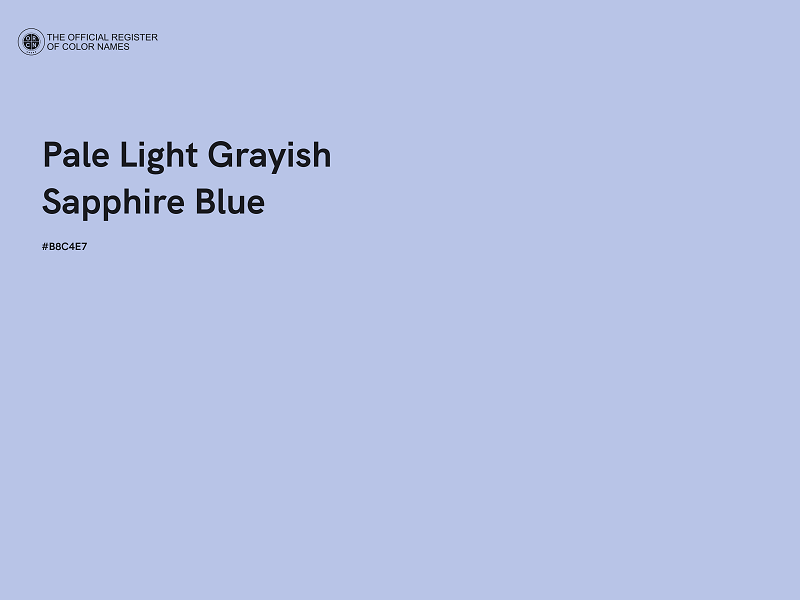 #B8C4E7 - Pale Light Grayish Sapphire Blue color image