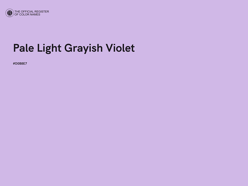 #D0B8E7 - Pale Light Grayish Violet color image