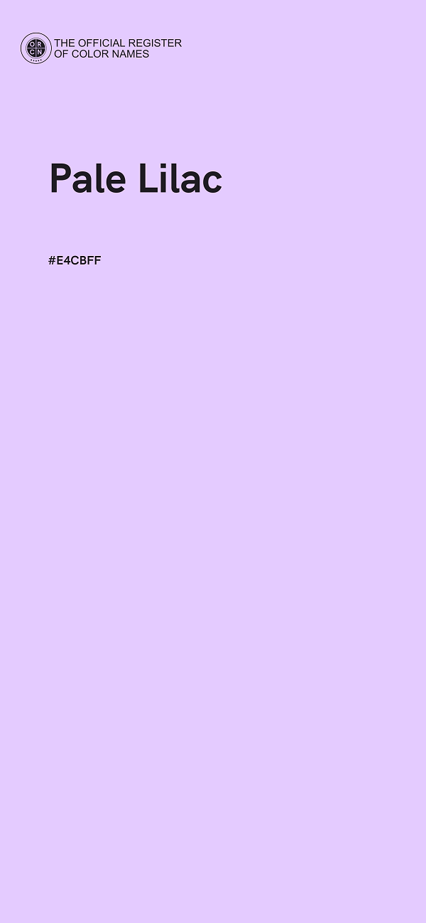 #E4CBFF - Pale Lilac color image