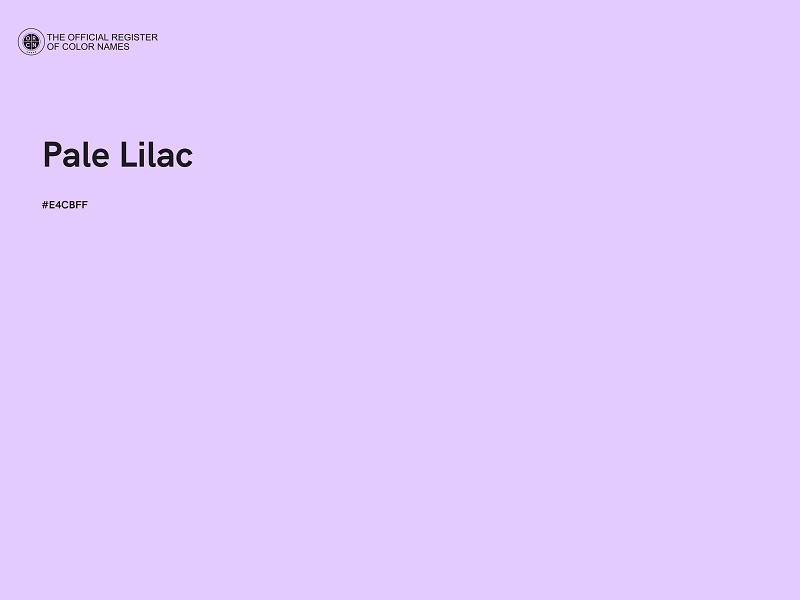 #E4CBFF - Pale Lilac color image