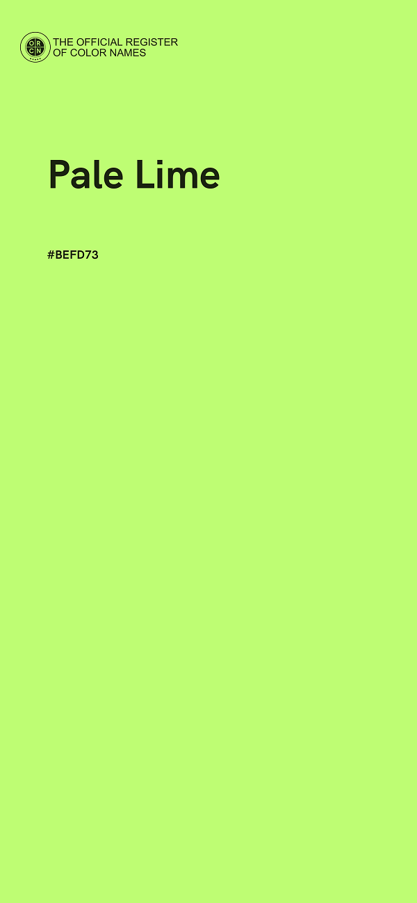 #BEFD73 - Pale Lime color image