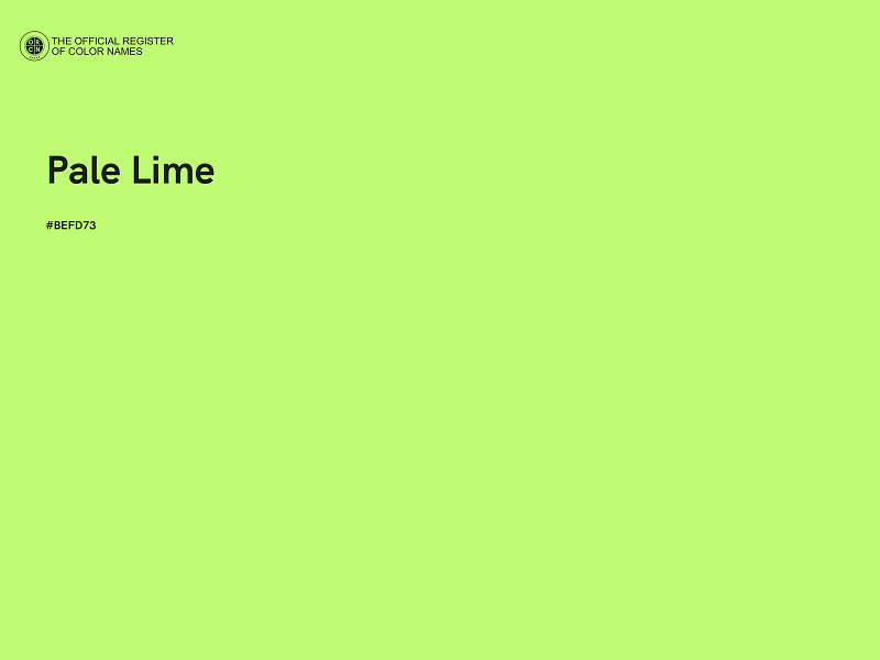 #BEFD73 - Pale Lime color image