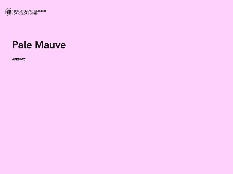 #FED0FC - Pale Mauve color image