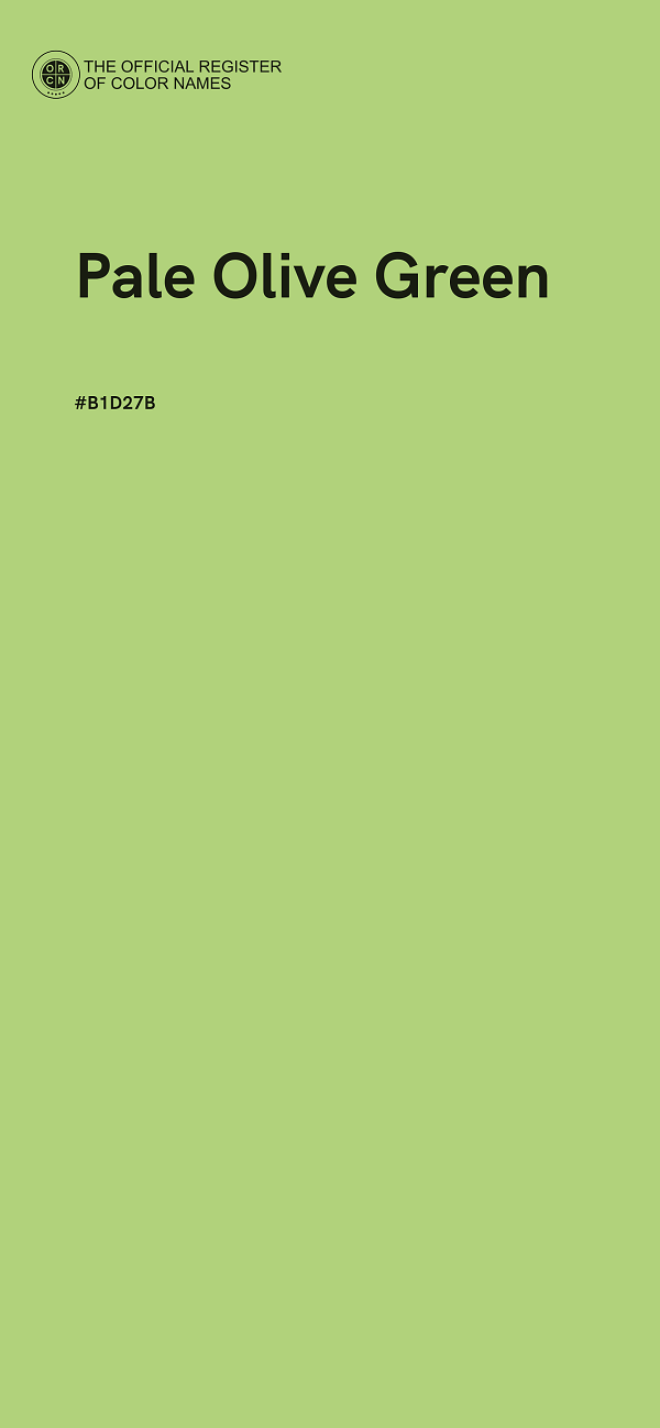 #B1D27B - Pale Olive Green color image