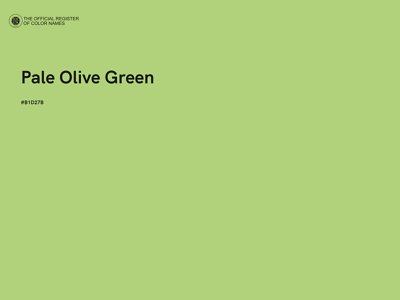 #B1D27B - Pale Olive Green color image