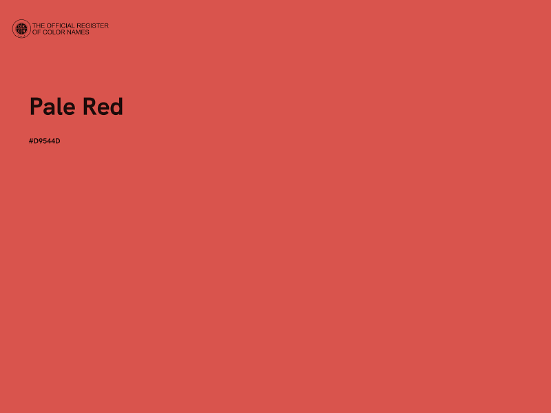 #D9544D - Pale Red color image