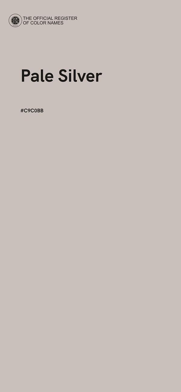 #C9C0BB - Pale Silver color image