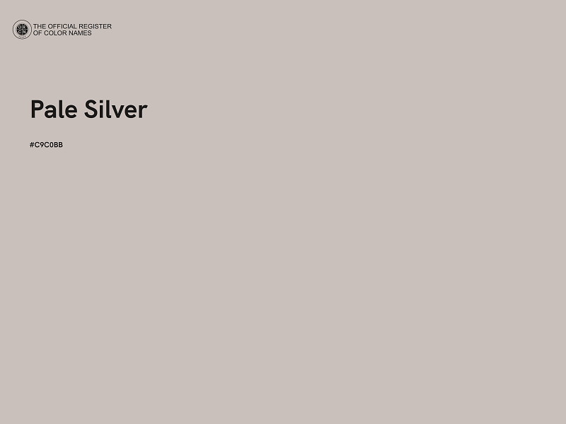 #C9C0BB - Pale Silver color image