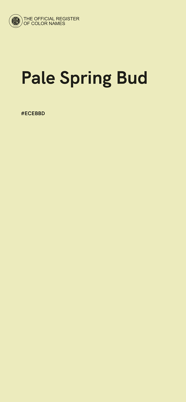 #ECEBBD - Pale Spring Bud color image