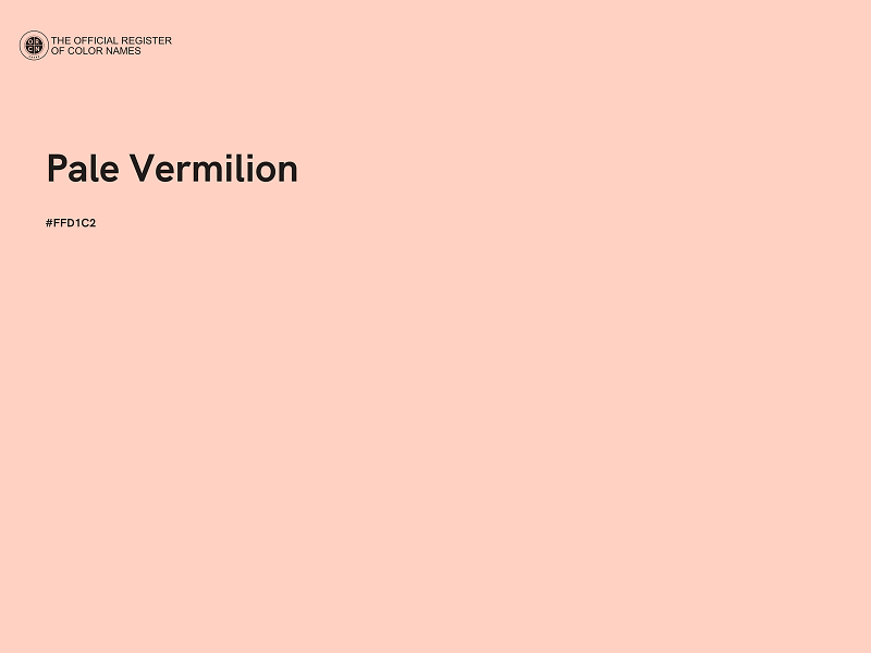 #FFD1C2 - Pale Vermilion color image