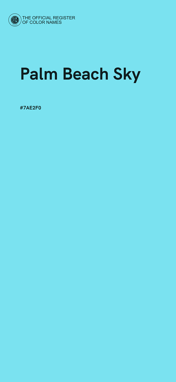 #7AE2F0 - Palm Beach Sky color image