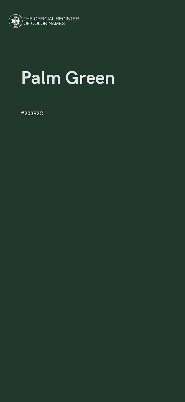 #20392C - Palm Green color image