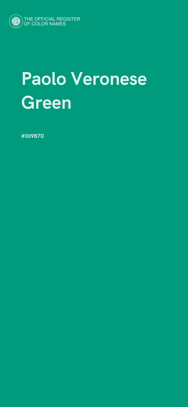 #009B7D - Paolo Veronese Green color image